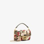 Baguette Mini Canvas Bag With Multicolor FF Embroidery - Image 2