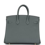 Hermes Birkin 25 Vert Amande Togo Gold Hardware - Image 4