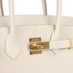 Hermes Birkin 30 Craie Togo Gold Hardware - Image 7