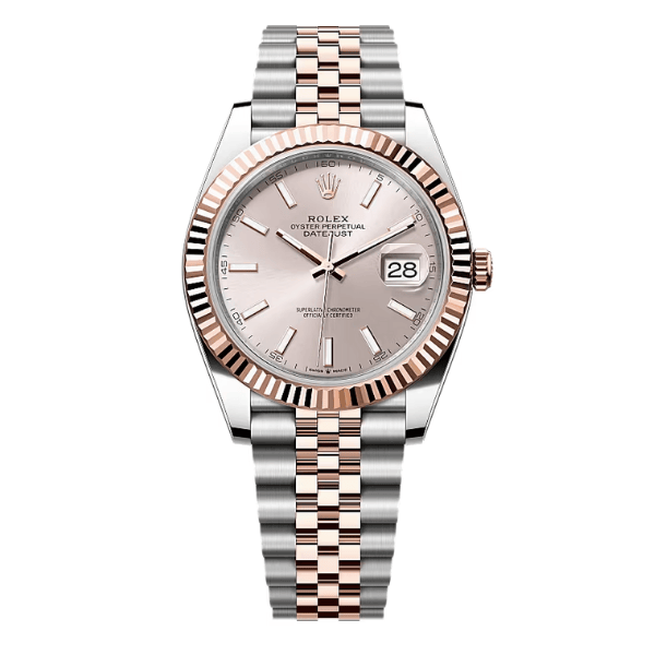 126333-0018-18-1 Rolex Datejust 126331-0010 41mm Sundust Dial Rose Gold Steel – VIP Version - Image 1
