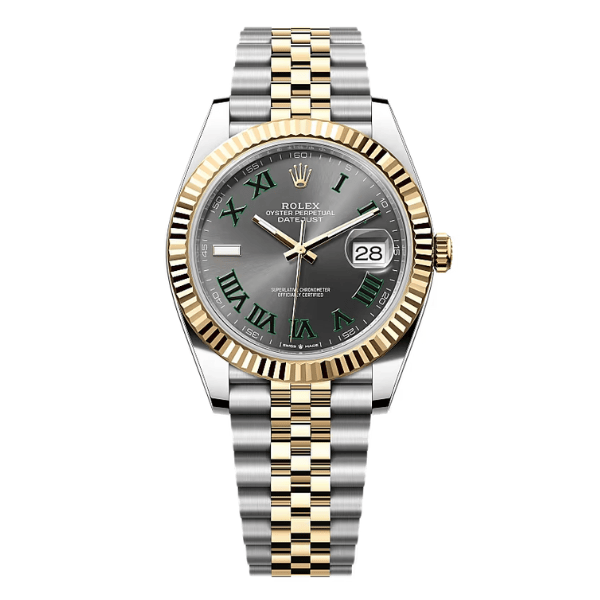 126333-0018-23-1 Rolex Datejust M126333 41mm Wimbledon Demi Yellow Gold Steel – VIP Version - Image 1