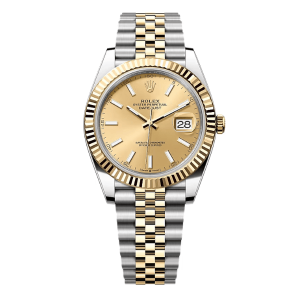 126333-0018-30 Rolex Datejust M126333-0010 41mm champagne Dial Yellow Gold Steel – VIP Version - Image 1