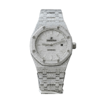Audemars Piguet Royal Oak 15400ST 41mm Full Moissanite Hongkong – Customize Diamod