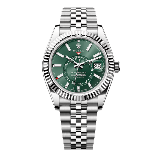 126333-0018-7-2 Rolex Sky-Dweller White Gold 336934-0002 42mm Green Dial – VIP Version - Image 1