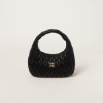 Large wander matelassé nappa leather hobo bag