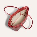 Goyard Artois Tote MM Red Goyardine Canvas & Chevroches Calfskin Palladium Hardware - Image 4