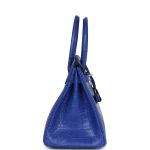Hermes Birkin 30 Bleu Electric Matte Alligator Gold Hardware - Image 3