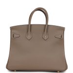 Hermes Birkin 25 Etoupe Swift Gold Hardware - Image 4