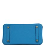 Hermes Birkin 25 Bleu Zanzibar Togo Gold Hardware - Image 5