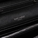 Saint Laurent Chain-strap YSL-plaque grained-leather wallet - Image 7