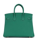 Hermes Birkin 25 Vert Vertigo Togo Gold Hardware - Image 4
