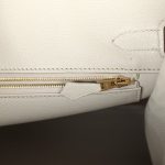 Hermes Birkin 30 Beton Matte Porosus Crocodile Gold Hardware - Image 7