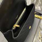 COLLEGE MEDIUM CHAIN BAG IN QUILTED SUEDE - Image 8