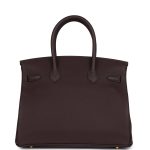 Hermes Birkin 30 Chocolat Togo Gold Hardware - Image 4