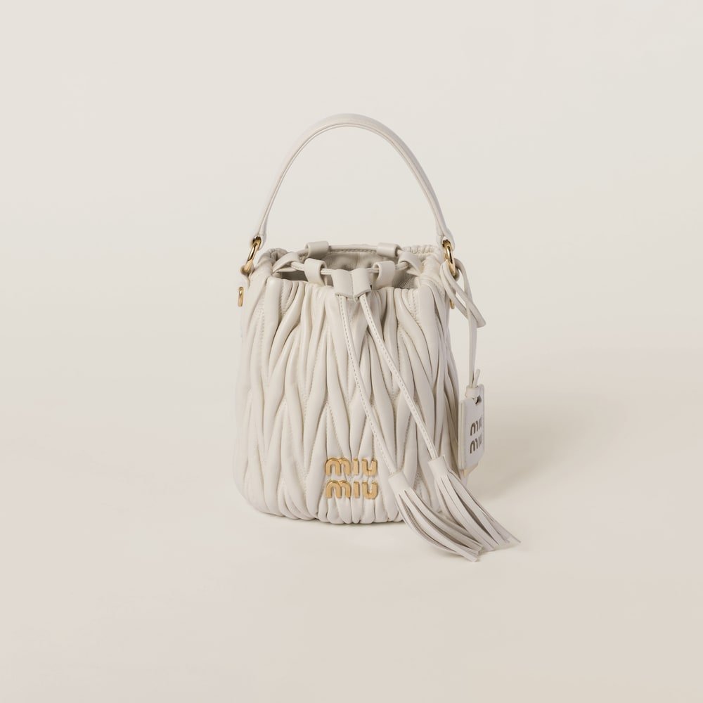 35efa230bce793cb2d75f3885b85fc40e0d1c1e5 Matelassé nappa leather bucket bag - Image 1
