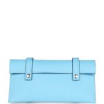 Hermes “Quelle Idolle” Picto Kelly Doll Chai/Mauve Sylvestre/Bleu Celeste/Terre Battue Epsom Palladium Hardware - Image 7