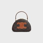 HALF MOON CASE TRIOMPHE CANVAS TAN
