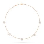 Fleurette necklace, 5 flowers - Image 2