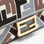 Baguette Mini Canvas Bag With Multicolor FF Embroidery - Image 5