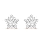 Lotus openwork earrings mini model