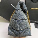 YSL PUFFER MEDIUM IN SUEDE AND DENIM - Image 3