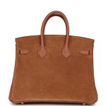 Hermes Birkin 25 Chamois Grizzly and Gold Swift Gold Hardware - Image 4