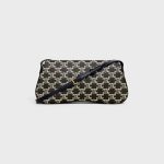 MEDIUM CELINE LOLA BAG IN TRIOMPHE CANVAS TWO-TONE BLACK - Image 3