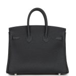 Hermes Birkin 25 Black Togo Palladium Hardware - Image 4