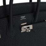 Hermes Birkin 25 Black Togo Palladium Hardware - Image 6