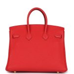 Hermes Birkin 25 Rouge de Coeur Togo Gold Hardware - Image 4