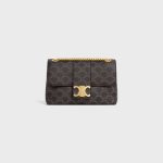 MEDIUM CELINE VICTOIRE BAG IN TRIOMPHE CANVAS TAN