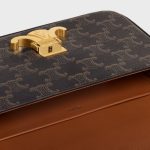 CHAIN SHOULDER BAG CLAUDE IN TRIOMPHE CANVAS TAN - Image 4