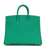 Hermes Birkin 25 Menthe Togo Gold Hardware - Image 4