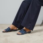 Womens slide sandal with Gucci script - Image 2