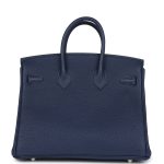 Hermes Birkin 25 Bleu Saphir Togo Palladium Hardware - Image 4