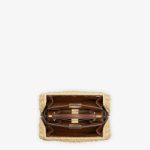 Fendi Peekaboo ISeeU Petite Brown leather and interlaced fiber bag - Image 3