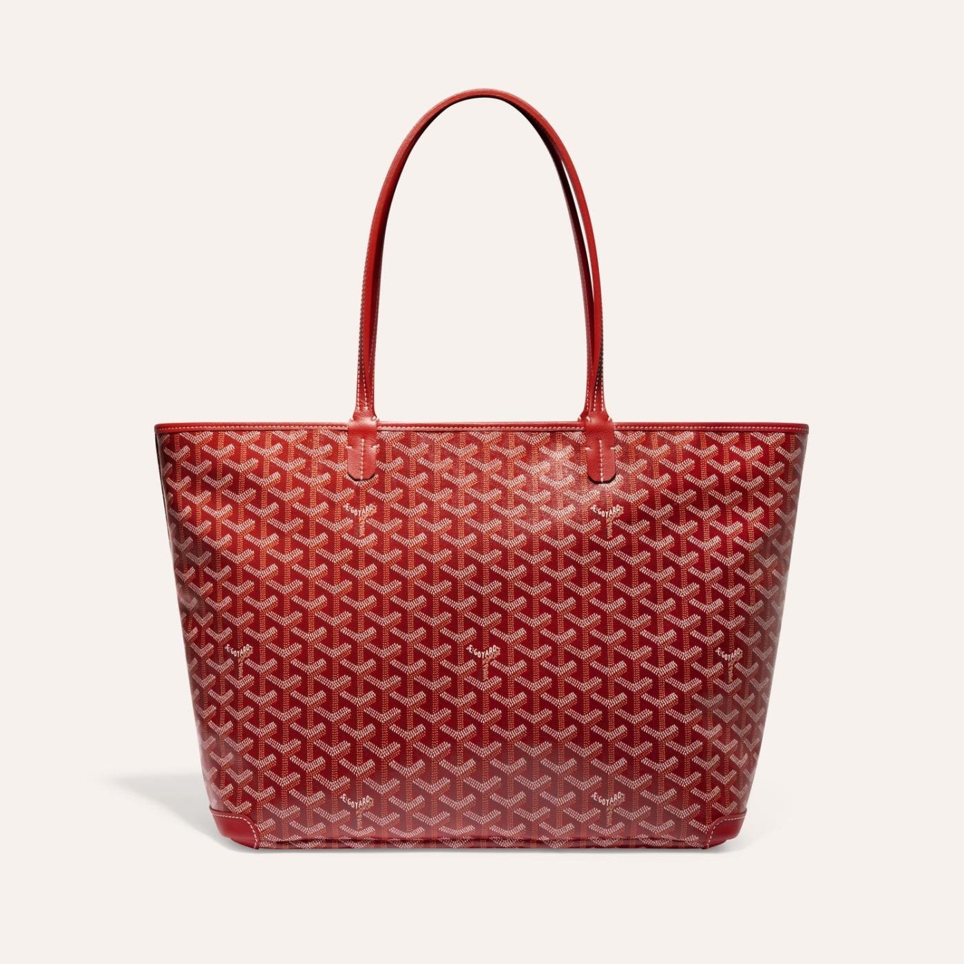 58288fc1e70c2ab2424880ea97e45ad8f149f90a Goyard Artois Tote MM Red Goyardine Canvas & Chevroches Calfskin Palladium Hardware - Image 1