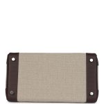 Hermes Birkin 30 Bivouac Ficelle Canvas and Moka Swift Palladium Hardware - Image 5