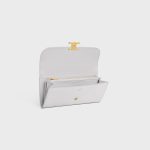 LARGE WALLET TRIOMPHE IN SHINY CALFSKIN CLOUDY GREY - Image 4