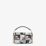 Baguette Mini Canvas Bag With Multicolor FF Embroidery - Image 3