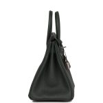 Hermes Birkin 25 Vert Fonce Togo Palladium Hardware - Image 3