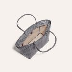 Goyard Goyardine Artois Tote PM Grey Canvas & Chevroches Calfskin Palladium Hardware - Image 4