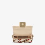 Baguette Mini Canvas Bag With Multicolor FF Embroidery - Image 4