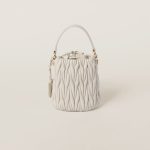 Matelassé nappa leather bucket bag - Image 3