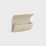 LARGE WALLET 16 IN SATINATED CALFSKIN LIGHT STONE - Image 4
