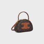 HALF MOON CASE TRIOMPHE CANVAS TAN - Image 2