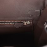 Hermes Birkin 30 Bivouac Ficelle Canvas and Moka Swift Palladium Hardware - Image 8