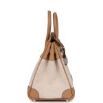 Hermes Birkin 25 Toile H and Chai Swift Palladium Hardware - Image 3