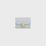 CARD HOLDER WITH FLAP TRIOMPHE IN SHINY CALFSKIN