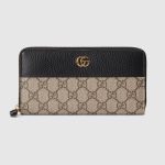 GG Marmont Bi-Color Zip Around Wallet